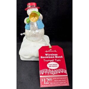 Hallmark 2010 Wireless The Snowman Band TRUMPET TOM Sound and Motion Works Great